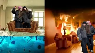 Ночевка с подругой:не можем уехать домой, купили новый айфон, утопили квартиру