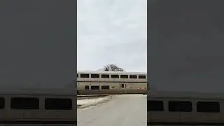 FAST!! Amtrak Racing Through Plano