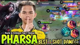 23 Kills No Death!! Pharsa Unstoppable Midlaner!! - Build Top 1 Global Pharsa ~ MLBB