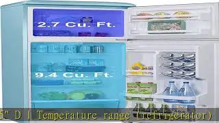 Galanz GLR12TBEEFR Refrigerator, Dual Door Fridge, Adjustable Electrical Thermostat Control with To