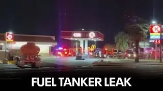 Phoenix, Glendale fire crews contain leaking fuel tanker