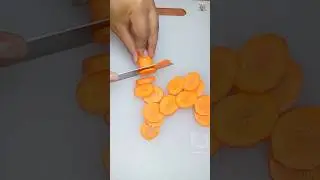 Carrot Cutting | Satisfying & Perfect Cuts! | #tastytwistwithrm #carrot #shorts