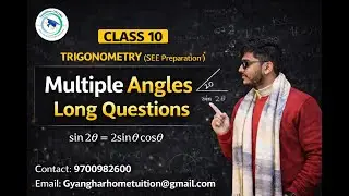 Class 10 OPT Mathematics Trigonometry  ( FIRST Chapter: Multiple Angles) Important questions for SEE