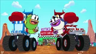 Breadwinners Zoona and Roni Rocket Van