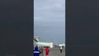 Момент падения самолета вблизи Актау
