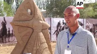 Sand creations inspired by local legend