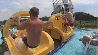 Yellow Water Slide at AquaCentrum