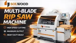 SOLWOOD&ndash; Multi-Blade Rip Saw Machine| 4 Feet |High-Speed Precision Cutting| Latest Installation 2025
