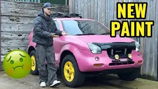 Я перекрасил свой раллийный внедорожник Isuzu 90-х годов.
