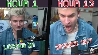 Ludwig SPEEDRUNS MINECRAFT FOR 13 HOURS and LOSES IT