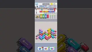 Bus Jam 3D Gameplay | Color Match Puzzle Game | Level 16 Challenge#Bus #MobileGameplay #GamingShorts