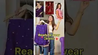 *Myntra* Ready to Wear Sarees❤️ #saree #readytowear #farewellsaree #sareelove #shorts