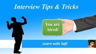 Interview Tips & Tricks | Learn With Safi
