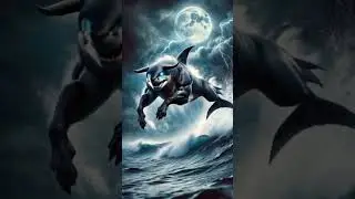 Transformation ai Bull&times;Shark Combination Monster #animals#whatyoudontseecomingh#horrorfiction#weird