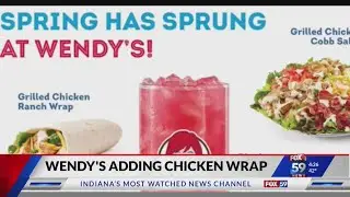 Wendy's spring menu includes a new grilled chicken ranch wrap