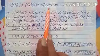 Class 10 physics, uses of spherical mirrors.