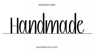 Handmade Font | Script Font | Display Font | Wedding Font | Download Free Font