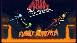 Stick fight funny moments! (He hit the trickshot!?)