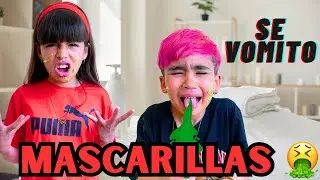 PROBANDO MASCARILLAS ASQUEROSAS con MI NOVIO | SALE MAL !!