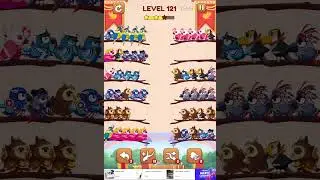 Bird Sort 2 🐦🐦 Level 121 Solution, No Added Branches, No Help #gamewalkthrough