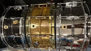 3 Ludwig Snare Drum Comparison (Bronze, Brass, Aluminum) Supraphonic.