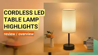 Review: Cordless LED Table Lamp - Portable, Rechargeable, and Dimmable!