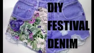 ✂ DIY dip dye festival denim shorts ✂