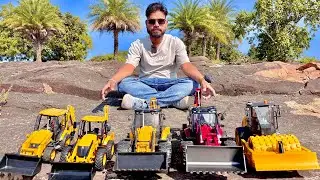 Remote Controlled JCB Vehicles Unboxing | Bruder Backhoe Loader, JCB 3DX, Hulna , Die Cast Model |