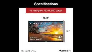 Ultimate Outdoor TV 2025 &ndash; Furrion Aurora 55-Inch 4K Smart Waterproof Television