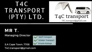 T4C TRANSPORT -  Safe | Reliable (Staff transport- Cheap fares) CAPE TOWN