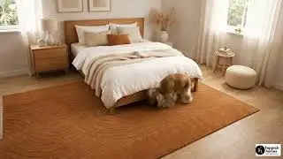 Hand Tufted Brown Wool Area Rug | Modern Rug for Living Room & Bedroom | Teppich Homes | THTRT166