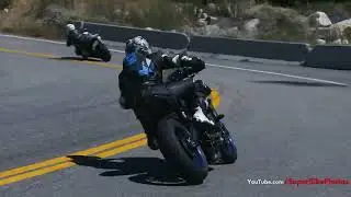 Azusa Canyon Fast California Riders, Close Calls & Tight Cornering 4K