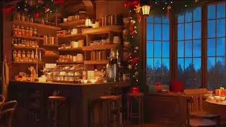 ❄️ Winter Caf&eacute; Space ☕ Smooth Jazz Piano Ambience for Relax, Focus & Work