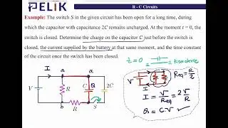 Ko&ccedil; &Uuml;niversitesi General Physics 1 - Midterm I - EXAMPLE 6 for RC Circuits