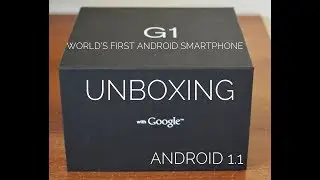 Unboxing The First Android Device Ringtones Presentation HTC DREAM G1