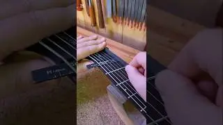 Guitar nut slot filing #luthier #guitarrepair #luthiery