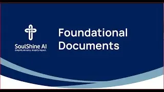 Your Ministry Tailored AI: The Foundational Documents Guide