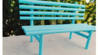 How to make paper bench / DIY paper bench / paper craft / paper mini cute bench DIY / school hacks
