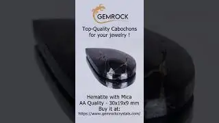 Hematite with Mica cabochon HEM-2A-0002 #cabochon  #cabochonforjewelry #cabochonsupplier #cabochons