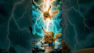 PIKACHU VS SPONGEBOB, MARIO & DINOSAUR | EPIC BATTLE!