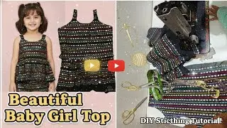 Beautiful Top stitching for baby girl | MK Tailoring live Class | MK Tailoring is live 🪡🧵