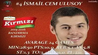 Cem Ulusoy 2015-2016 Bandırma Kırmızı TBL