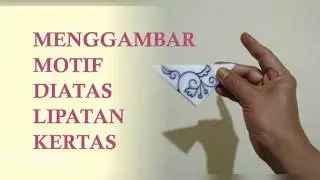 Trik Membuat Motif  Batik Diatas Lipatan Kertas
