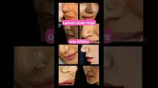 Latest nose ring designs in gold trending nosepins #nosering #noseringdesigns #noserings2025