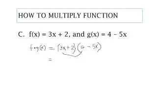 HOW TO MULTIPLY FUNCTIONS