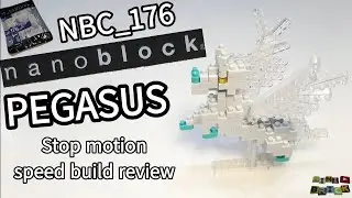 nanoblock NBC_176 | PEGASUS | Stop motion speed build review
