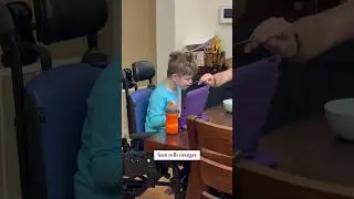 My son's morning routine with Angelman Syndrome