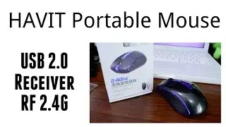 Портативная беспроводная оптическая мышь HAVIT с приемником USB 2.0 RF 2.4G и ПОДАРОК