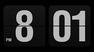Turn your windows or MAC pc into a flip clock.