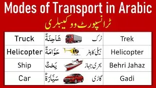 Transport Vocabulary in Arabic | Transportation in Arabic | Means of Transport | Arabic Vocabulary